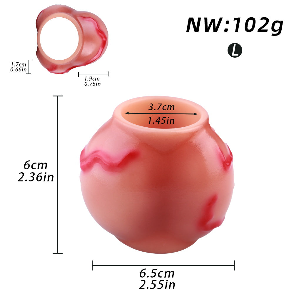 Fantasy Canine Penis Sleeve Lock Ring — Silicone Cock Extender & Male Enhancement Tool
