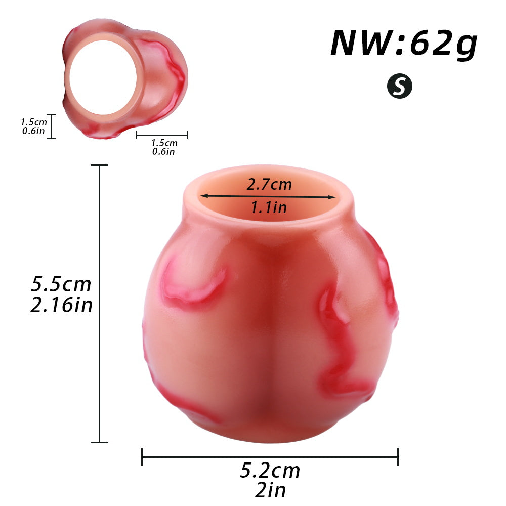 Fantasy Canine Penis Sleeve Lock Ring — Silicone Cock Extender & Male Enhancement Tool