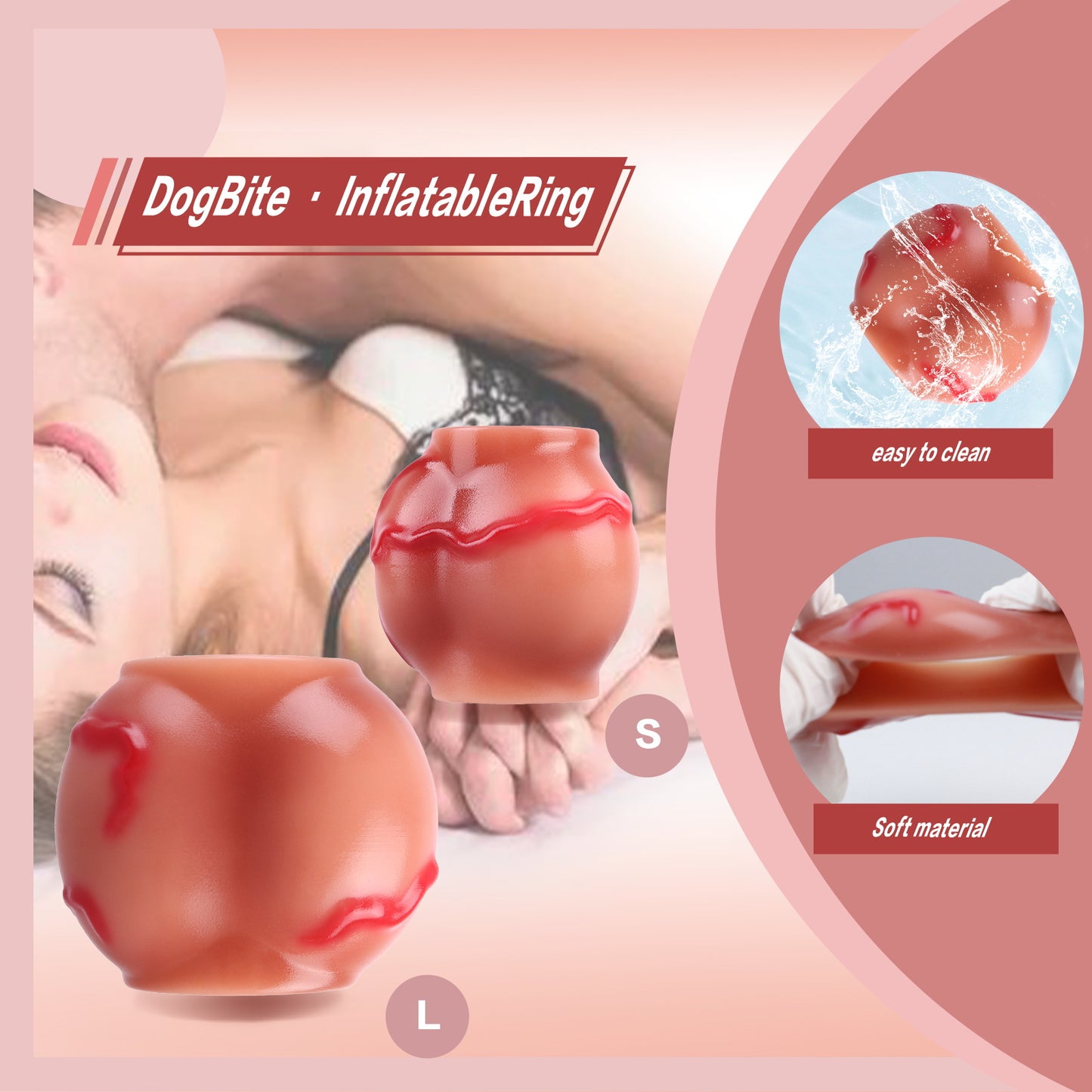 Fantasy Canine Penis Sleeve Lock Ring — Silicone Cock Extender & Male Enhancement Tool