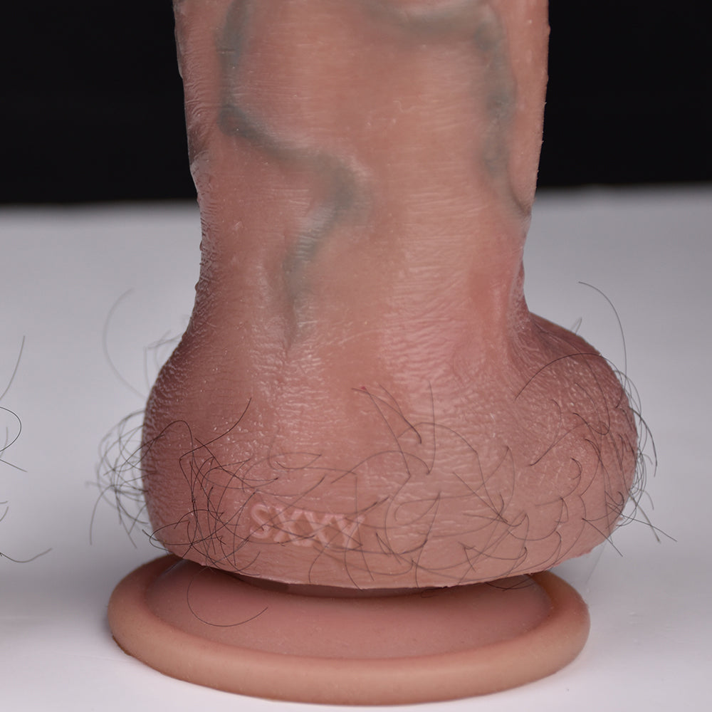 Hairy Realistic Anal Dildo – Suction Cup Sex Toy with Realistic Penis Features