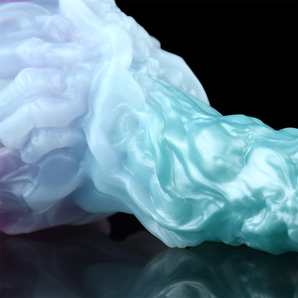 Fantasy Silicone Strap-On Dildos – Blue Tentacle Suction Cup Butt Plug Female Sex Toys