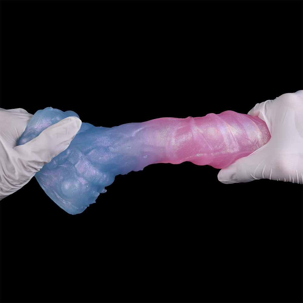Fantasy Suction Cup Dildos –Luminous Rainbow Silicone Anal Butt Plug Women Sex Toys