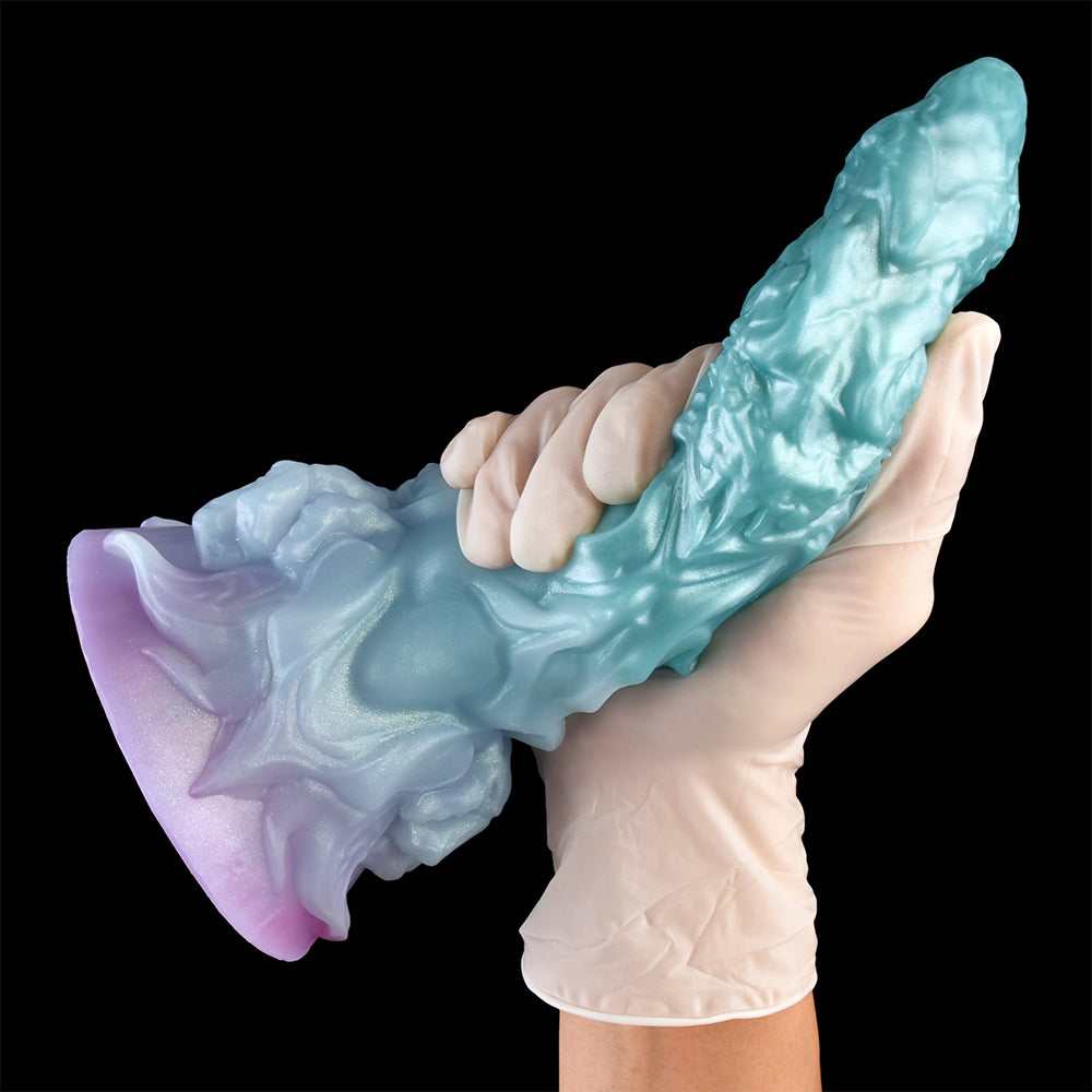 Fantasy Silicone Strap-On Dildos – Blue Tentacle Suction Cup Butt Plug Female Sex Toys