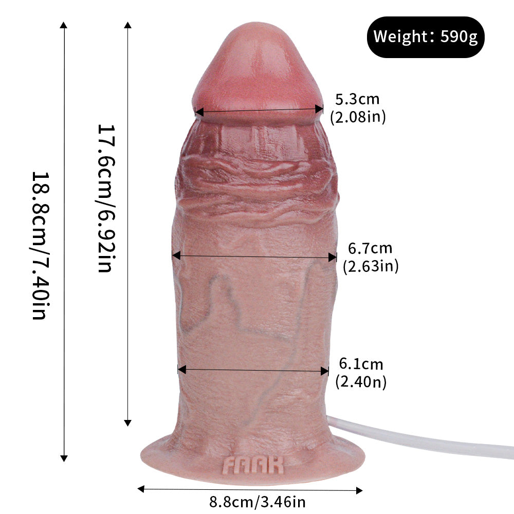 Realistic Squirting Dildo Butt Plug – Strap on Silicone Anal Sex Toys for Women