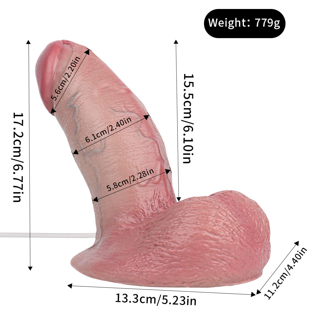 Huge Realistic Squirting Anal Dildo – Strap On Silicone Masturbation Female Sex Toys