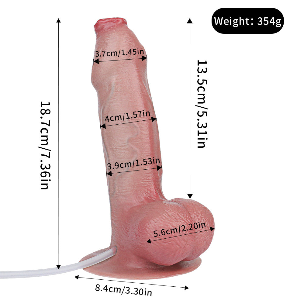 Realistic Silicone Squirting Dildo – Fantasy Strap On Anal Female Sex Toys