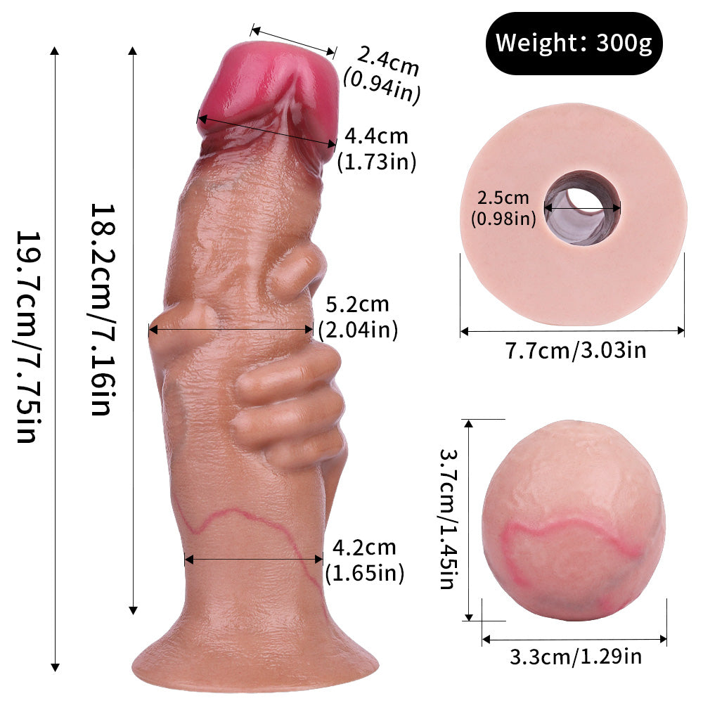 Fantasy Silicone Ovipositior Dildo Anal Butt Plug - Unique Gripping Design Female Sex Toy
