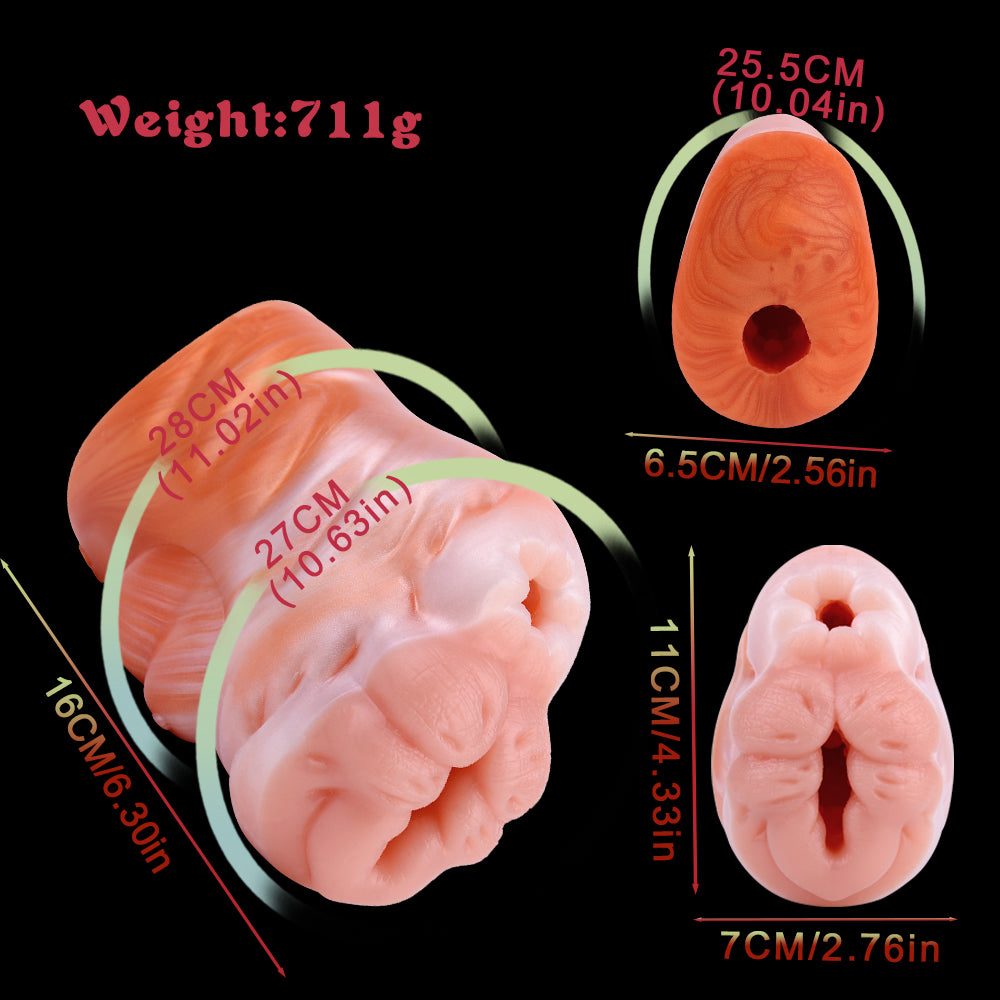 Green Bull Silicone Pocket Pussy — Bionic Experience Long-lasting Masturbation Sex Toy