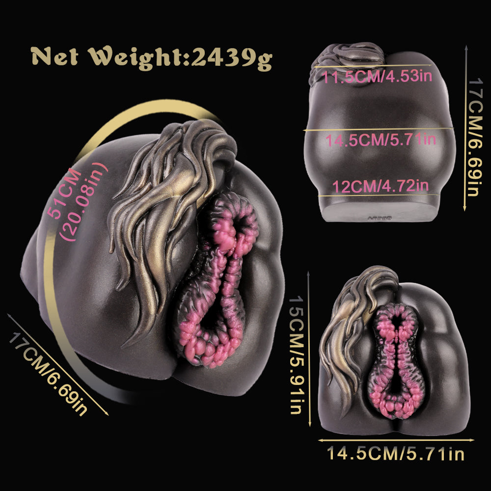 Horse Butt Pocket Pussy – Realistic Dual-Channel Stroker Design