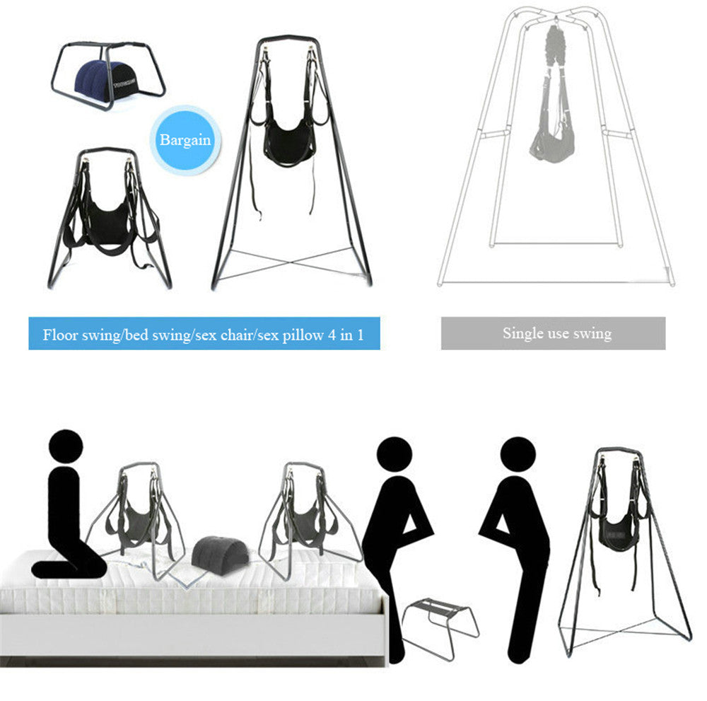 Four-in-One Multifunctional Sex Swing – Breaking Traditional Bondage, Releasing Extreme Desire