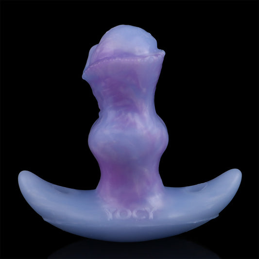 Consolador anal vibrador Fox Fantasy: juguete sexual femenino de silicona con efecto de empuje