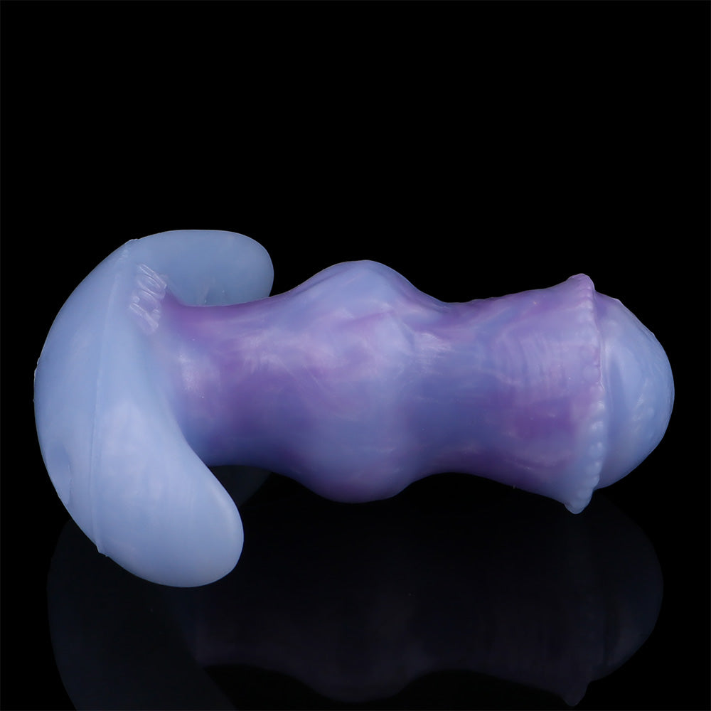 Fox Fantasy Vibrating Anal Dildo Butt Plug –Thrusting Silicone Female Masturbation Sex Toys