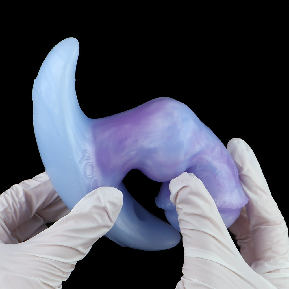 Fox Fantasy Vibrating Anal Dildo Butt Plug –Thrusting Silicone Female Masturbation Sex Toys