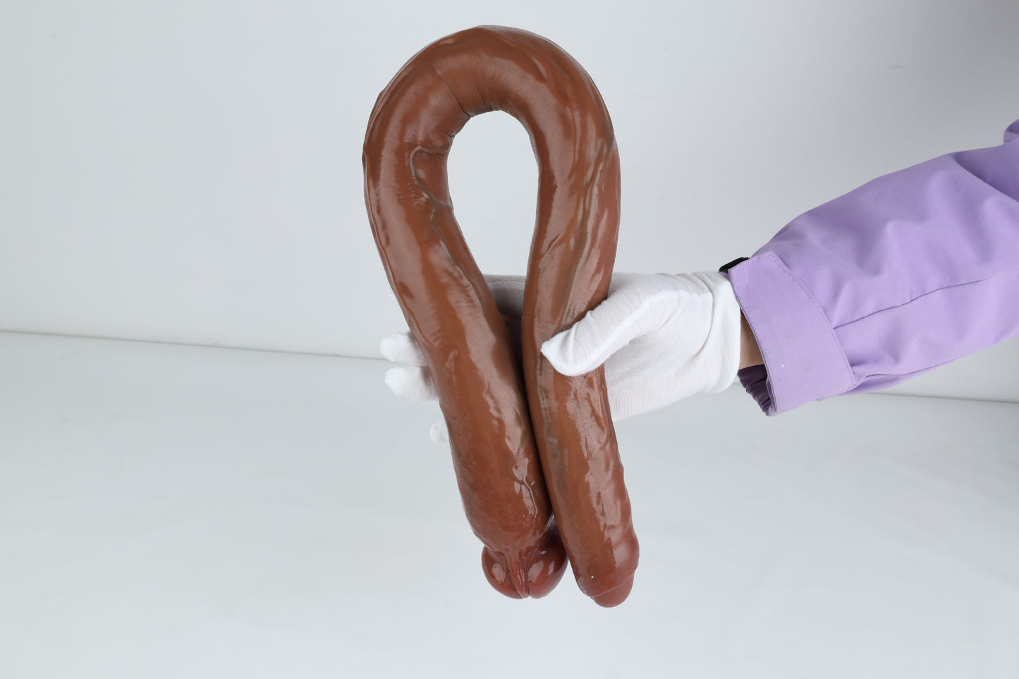 Liquid Silicone Double Dildo – Double-end Anal Sex Toys Lesbian Couple Fantasy