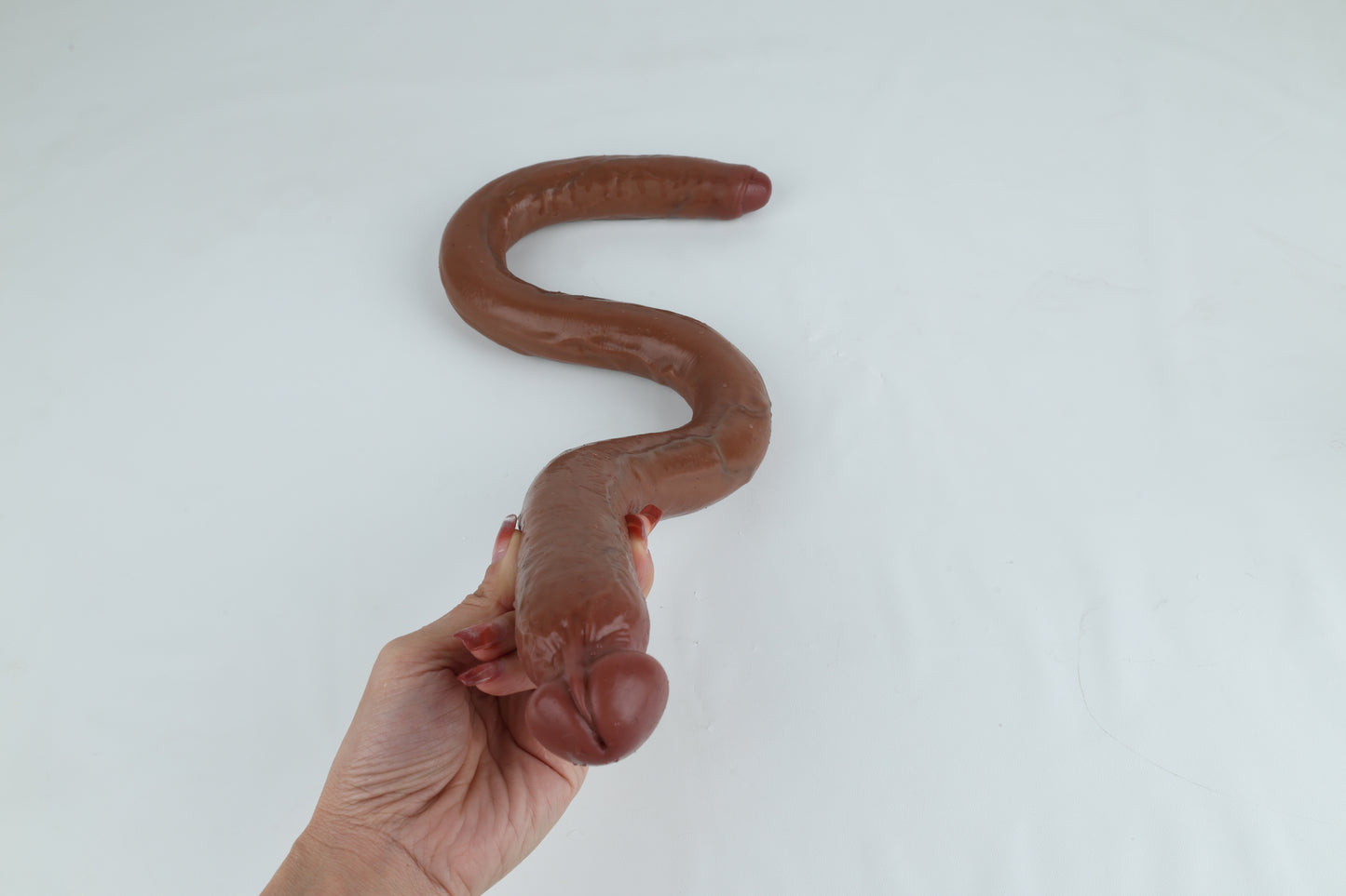 Liquid Silicone Double Dildo – Double-end Anal Sex Toys Lesbian Couple Fantasy