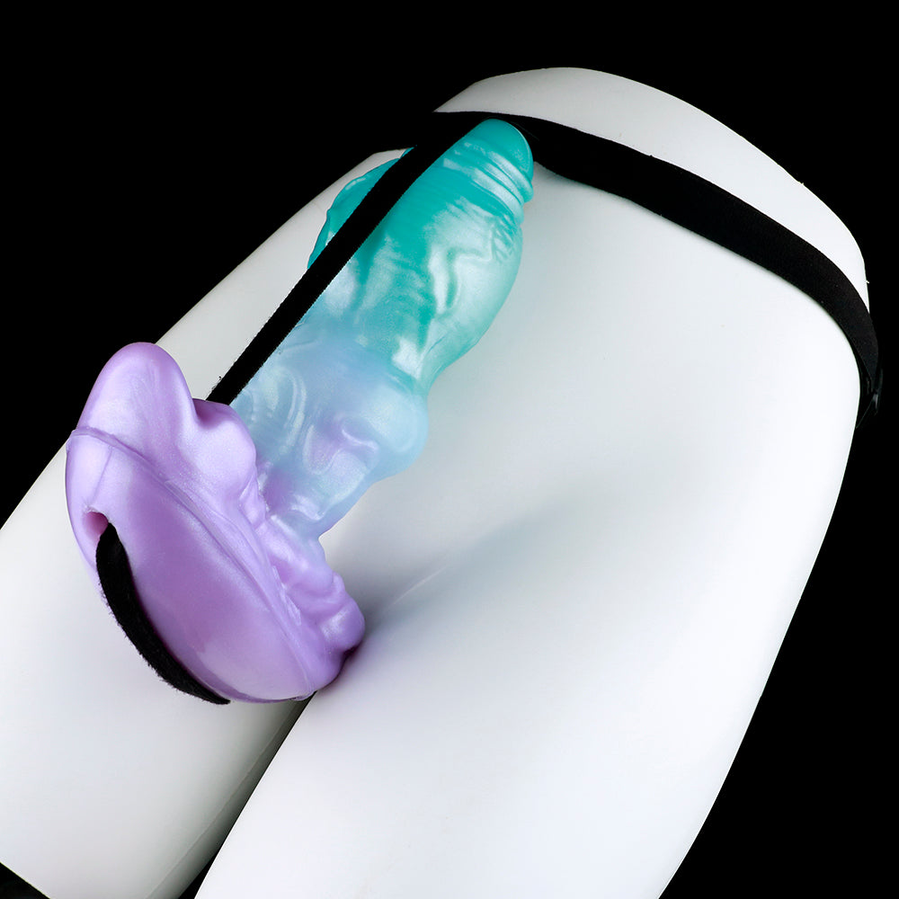 Consolador gigante de fantasía con tapón anal y vibrador con control remoto en forma de ancla. Juguetes sexuales anales.