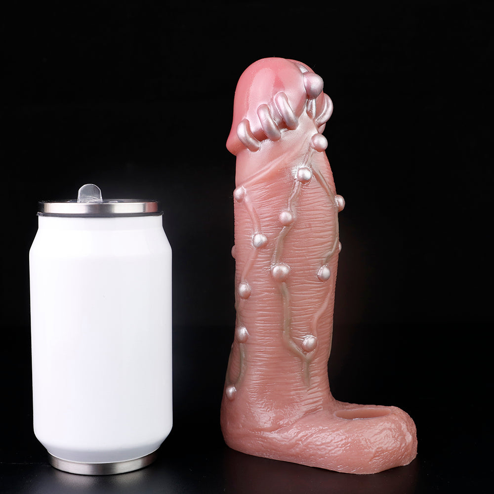 Pearl-Textured Silicone Fantasy Cock Sleeve – Stimulation Penis Extender Toys for Men