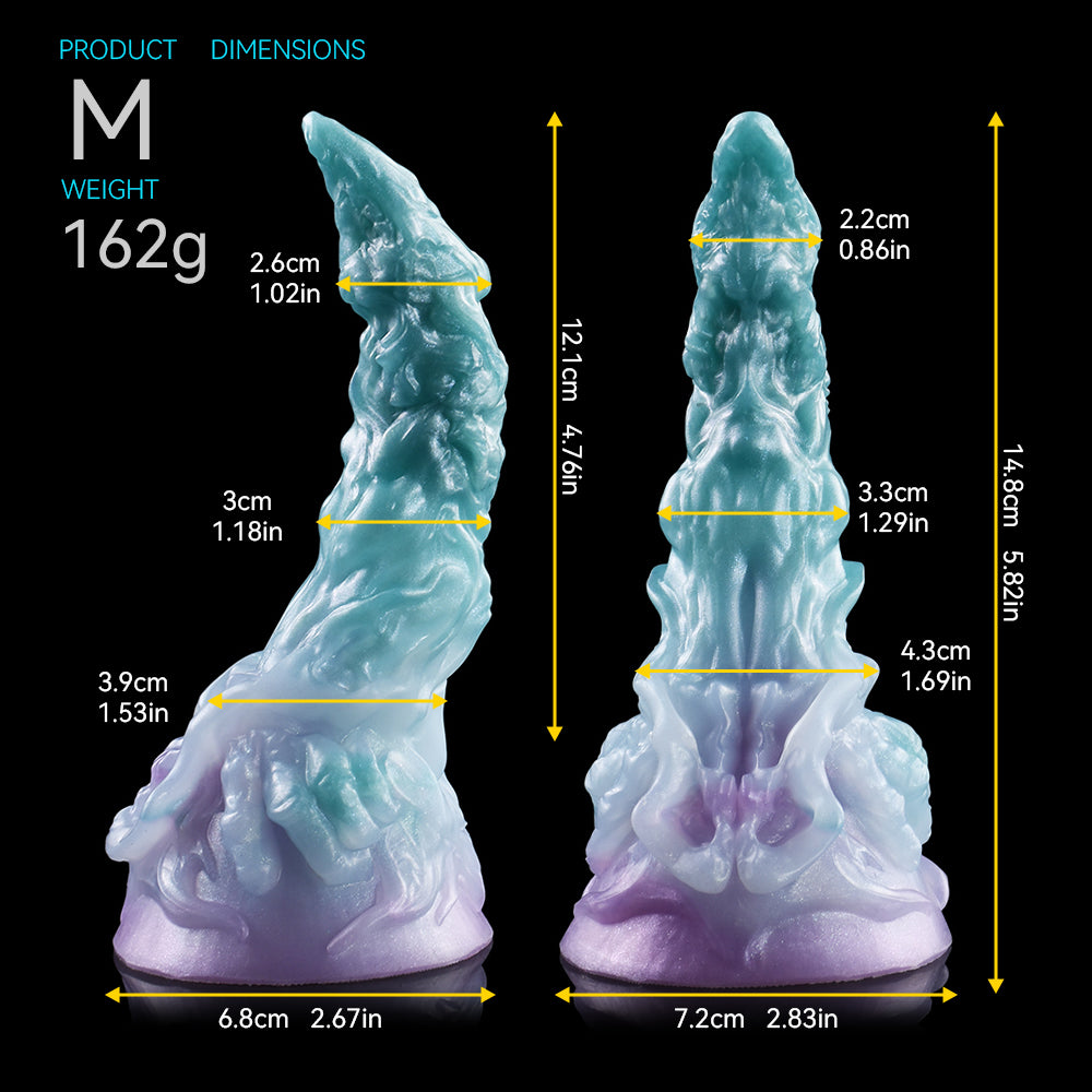 Fantasy Silicone Strap-On Dildos – Blue Tentacle Suction Cup Butt Plug Female Sex Toys
