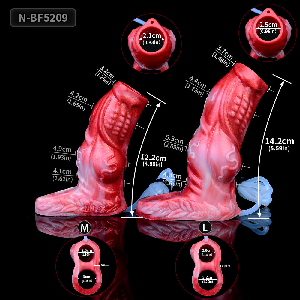 Tentacledildo Penis Sleeve Hollow Sheath - Charm Squirting Cock Extender Temptation