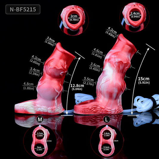 Funda de pene Fantasy Squirting: funda de pene de 14 cm, juguete sexual realista para hombres