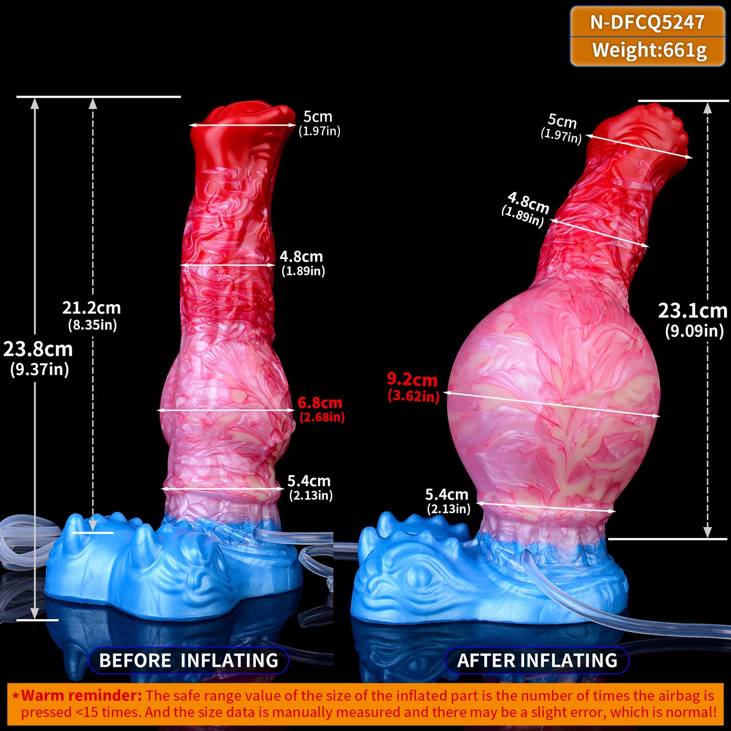 Water-Spraying and Inflating Giant Testicle Dildo — Ultimate Fantasy Sex Toy