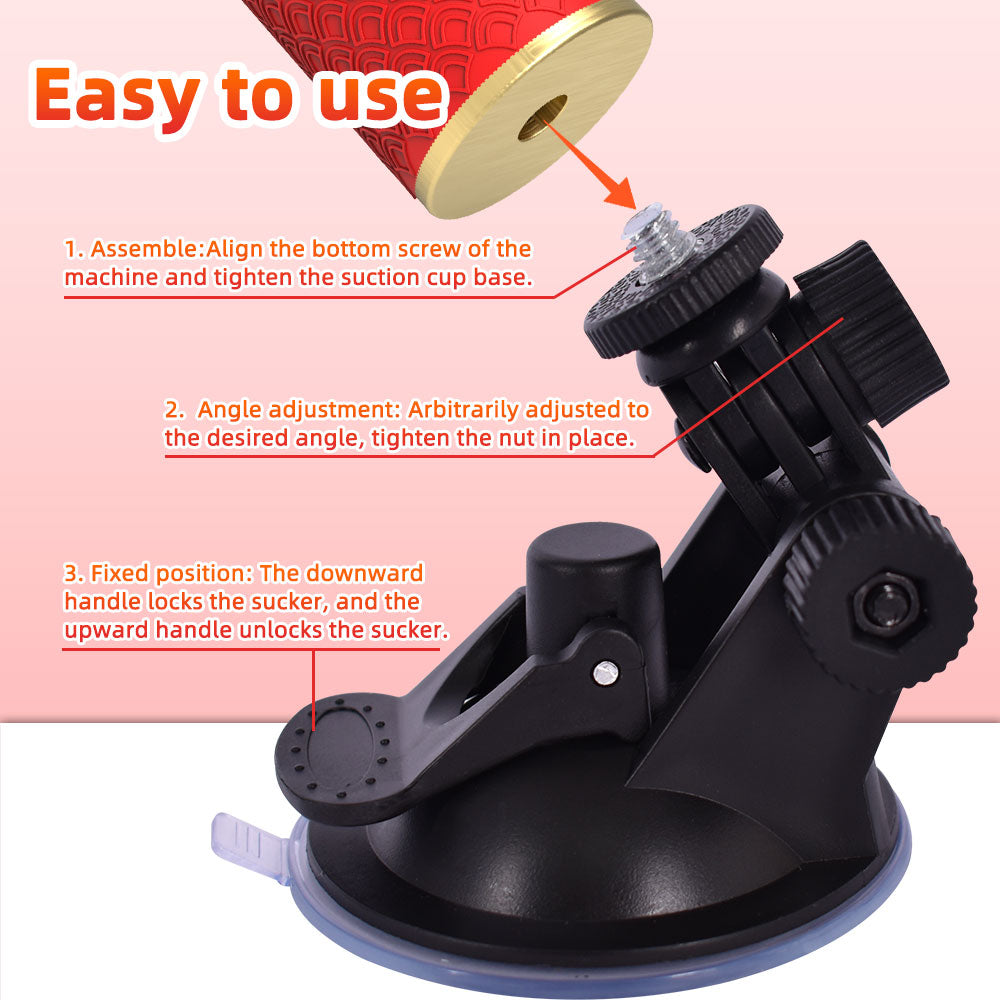 Thrusting Dildo Sex Machine – Handheld Blowjob Vibrator Suction Cup Adult Toy