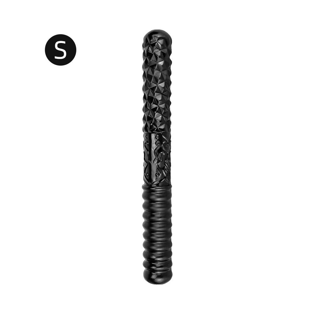 Double-Ended Anal Dildo Plug - Fantasy Black Silicone Lesbian Sex Toys