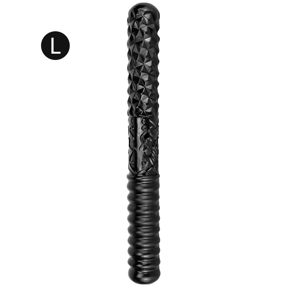 Double-Ended Anal Dildo Plug - Fantasy Black Silicone Lesbian Sex Toys