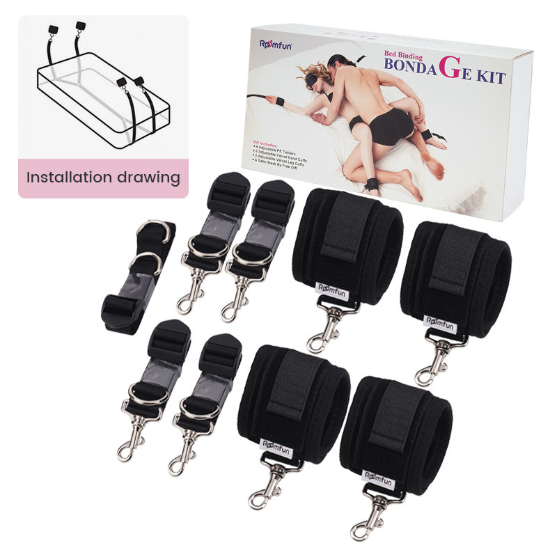Pleasure Bondage Bed BDSM Set – Limits of Sex Toys for Men Women