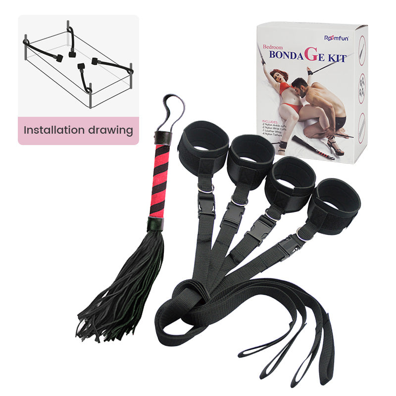 Pleasure Bondage Bed BDSM Set – Limits of Sex Toys for Men Women