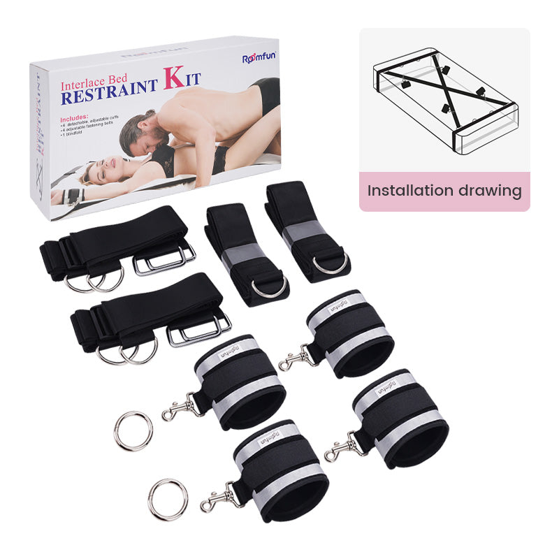 Pleasure Bondage Bed BDSM Set – Limits of Sex Toys for Men Women
