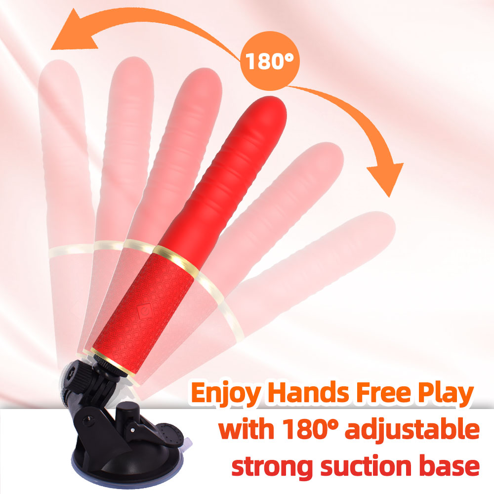 Thrusting Dildo Sex Machine – Handheld Blowjob Vibrator Suction Cup Adult Toy