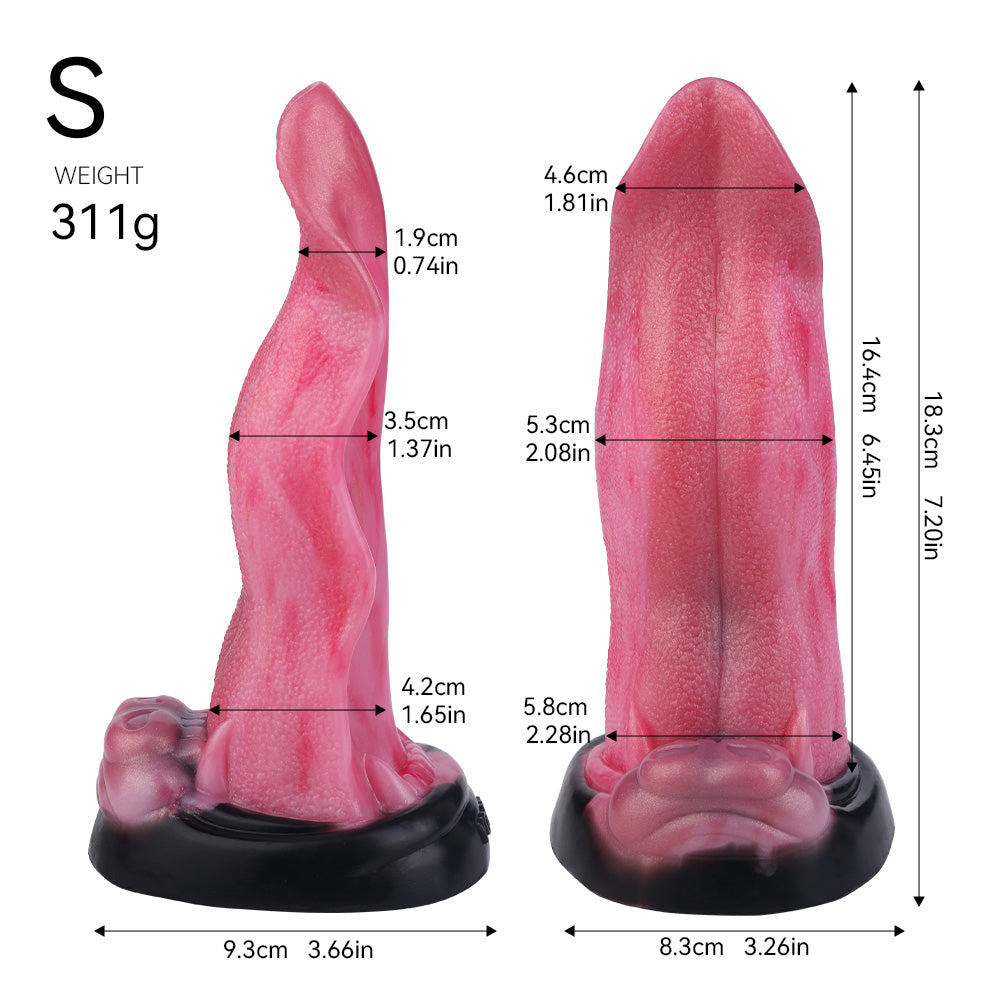 Wild Fantasy Dildo – Wolf Tongue Design Pleasure Sex Toy
