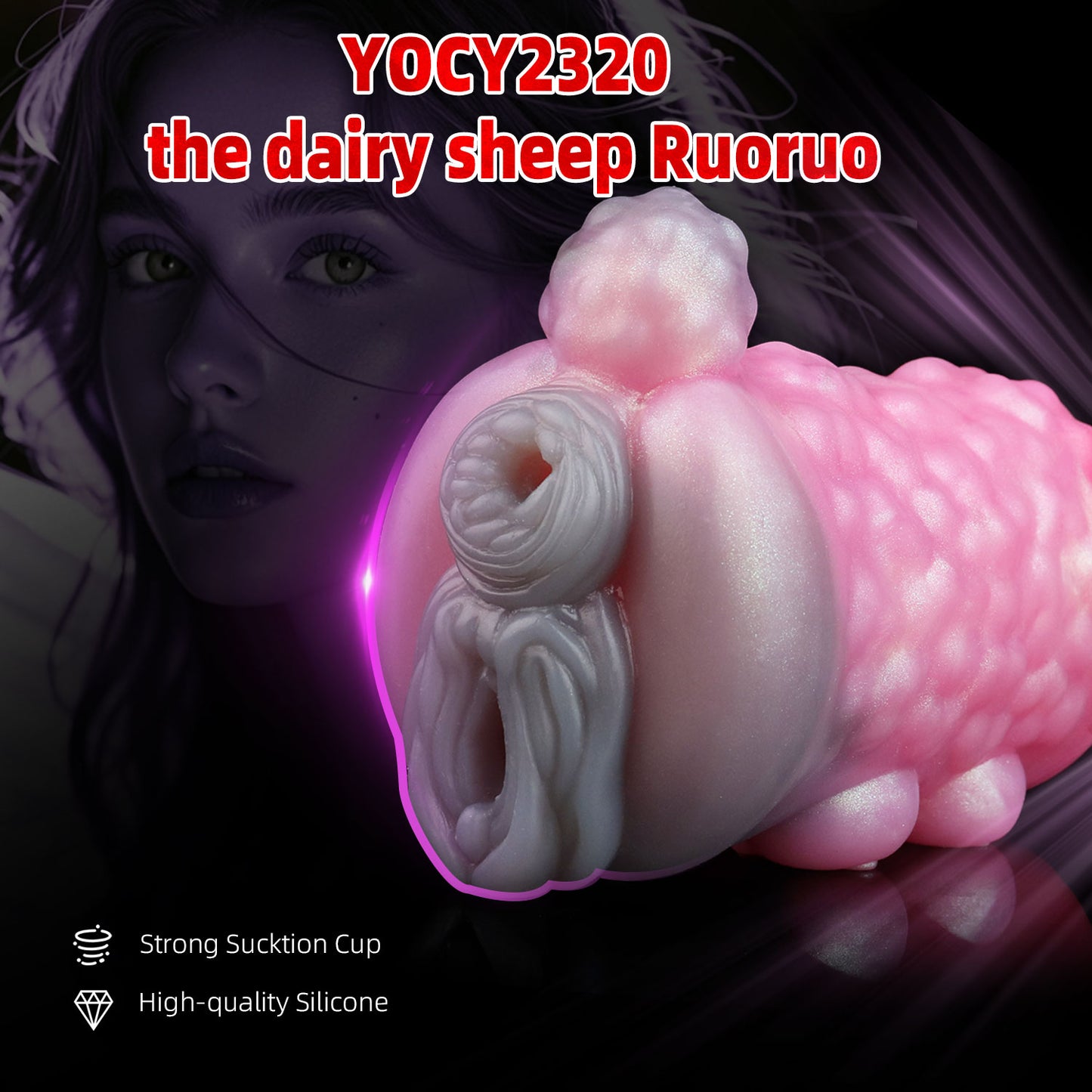 Goat-Inspired Silicone Pocket Pussy Masturbation Cup –Unprecedented Vagina Toys for Men