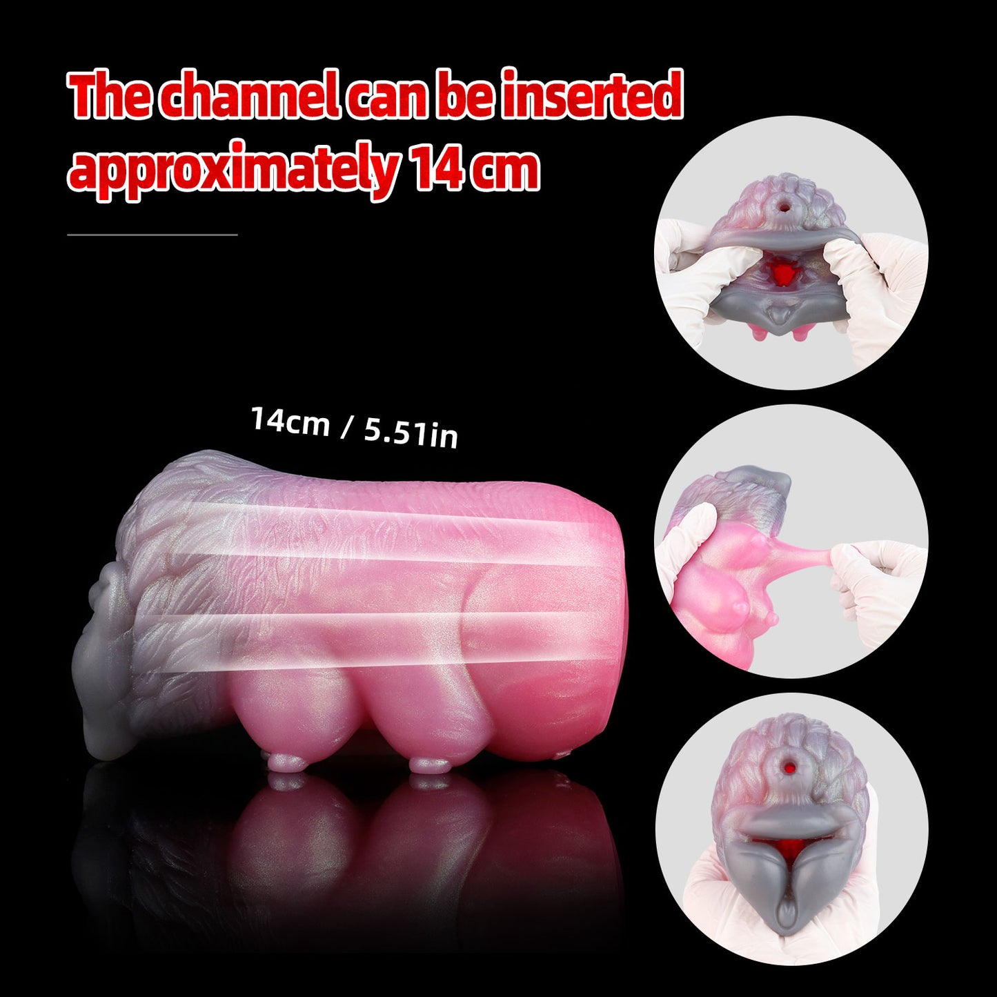 Wolf Girl Pocket Pussy – Fantasy Silicone Male Masturbators Adult Toy for Men