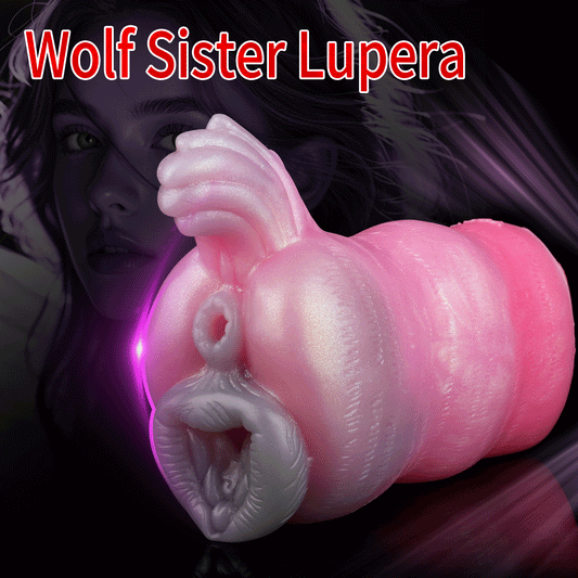 Wolf Sister Silikon Vagina Pocket Pussy-Fantasy Texturen Männlicher Masturbator Sexspielzeug