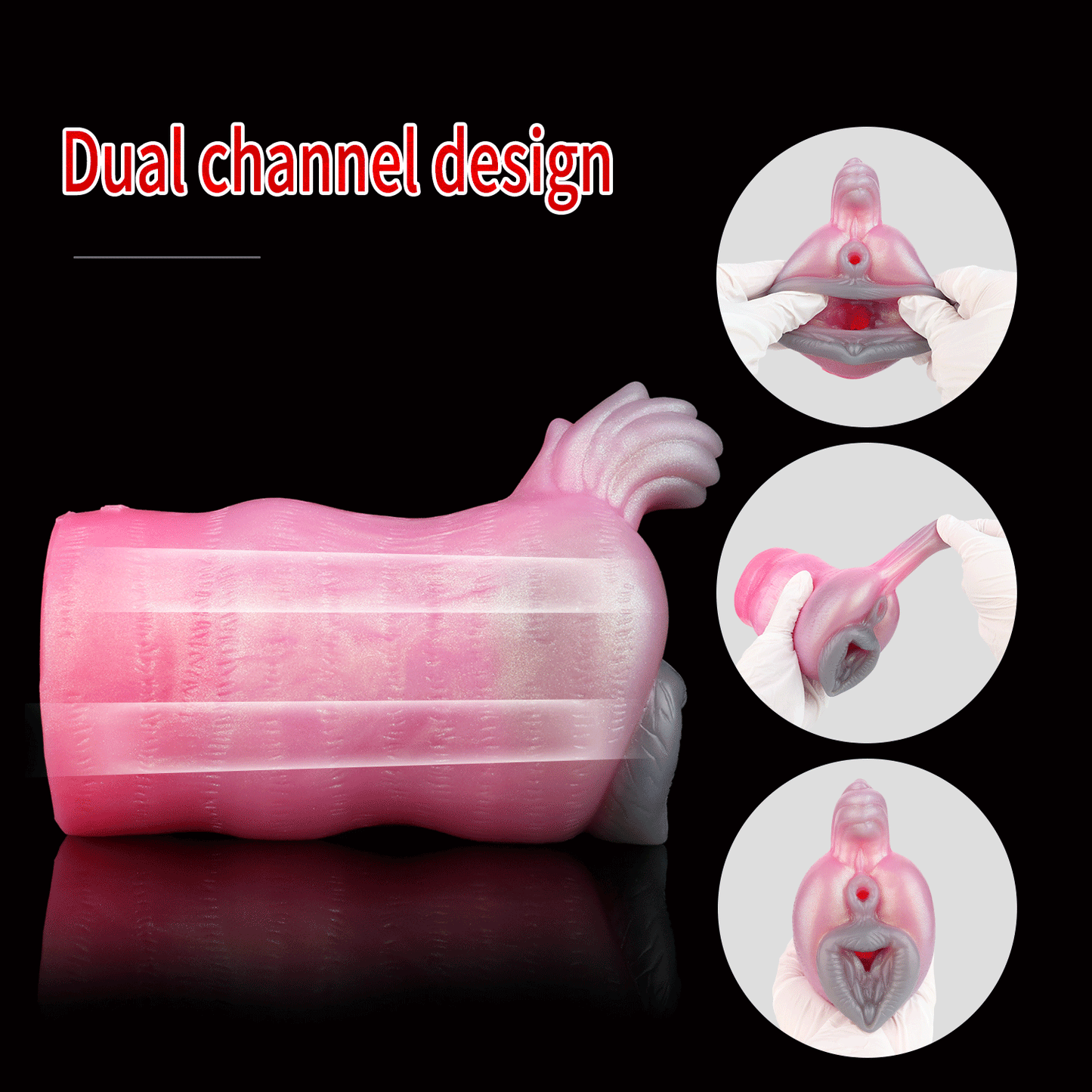 Wolf Sister Silicone Vagina Pocket Pussy-Fantasy Textures Male Masturbator Sex Toys