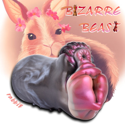 Beast World White Rabbit Fantasy Pocket Pussy – Juguetes sexuales envolventes para masaje de pene masculino