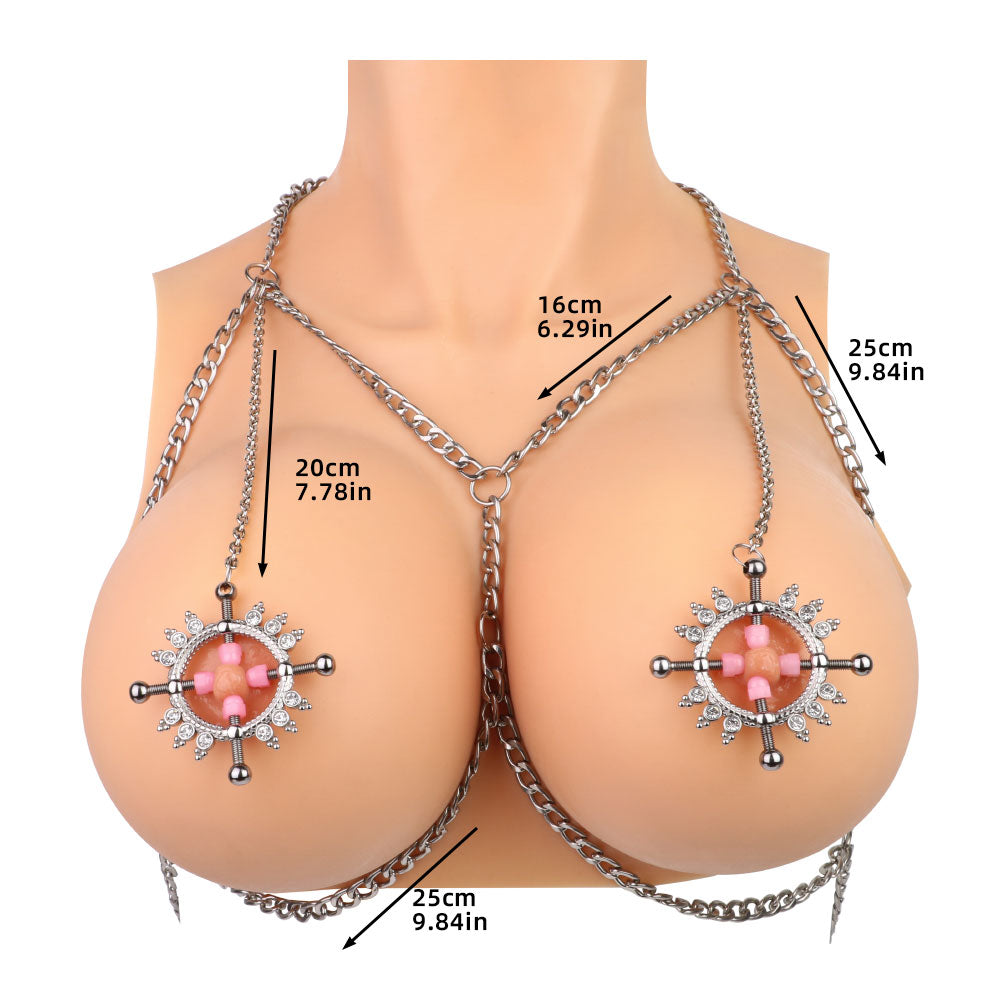 Metal Nipple Clamps Kinky Sex Toys – Luxurious BDSM Restraints Women Sexual Toys