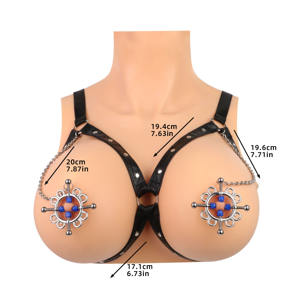 Snowflake Nipple Clamps Bondage Kit – Metal Extreme Restraints Female Sex Toys for BDSM