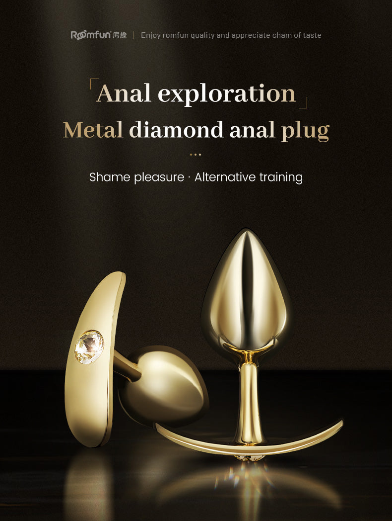 LustBond Diamantförmiger Butt Plug Sexspielzeug – Perfekte Fusion aus Eleganz, BDSM