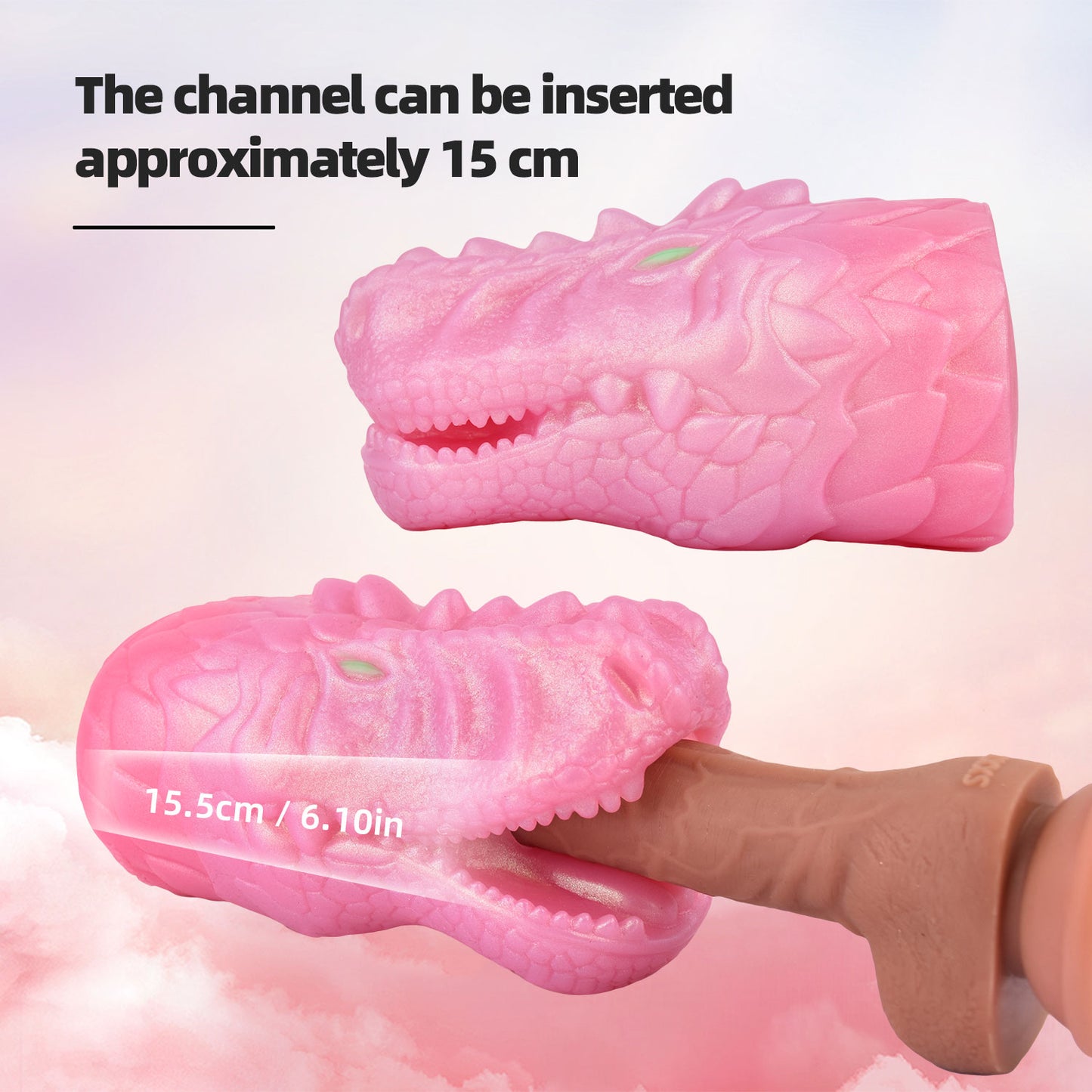 Dragon Head Fantasy Pocket Pussy Vagina Masturbator – Lustvolles Silikon-Sexspielzeug für Männer
