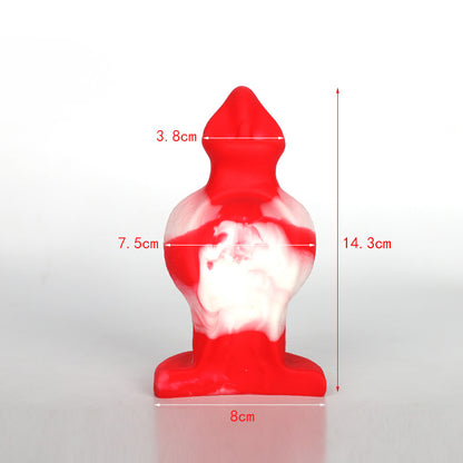 Fantasy Dog Dildo Anal Butt Plug-Realistic Vibrators Silicone Sex Toys for Women Men