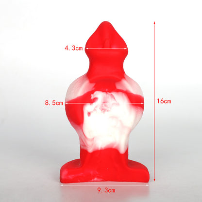 Fantasy Dog Dildo Anal Butt Plug-Realistic Vibrators Silicone Sex Toys for Women Men