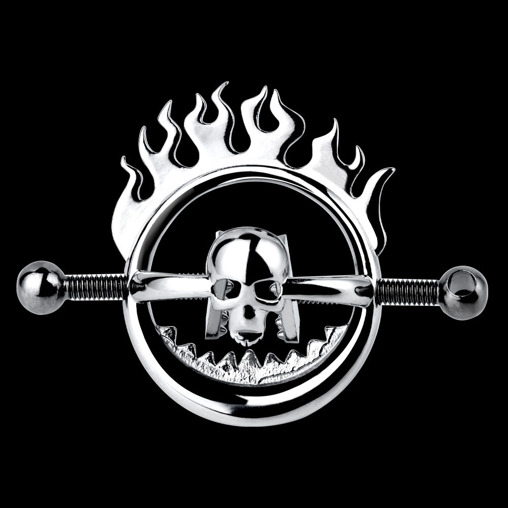 Pinzas para pezones estilo calavera: juguetes de bondage: experiencia con correas en entornos BDSM