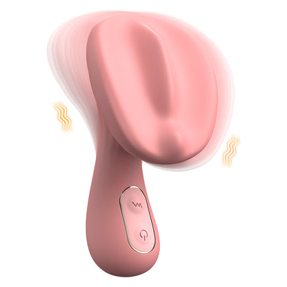 Vibrador con forma de hongo de silicona rosa, masajeador de masturbación, juguete sexual para mujeres.