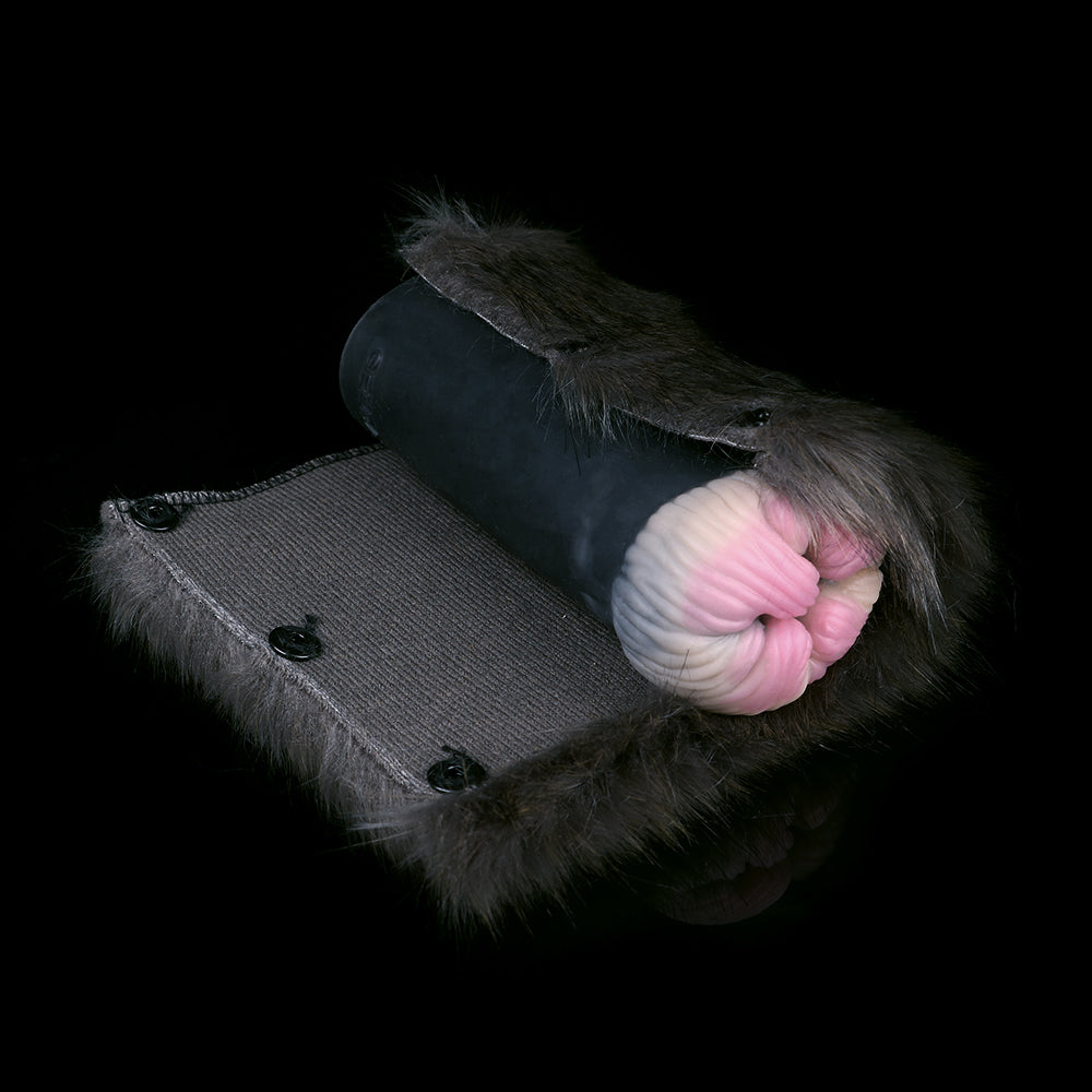 Schwarze Taschenmuschi aus Katzenfell – Realistisches Analgefühl, perfekt für Männer