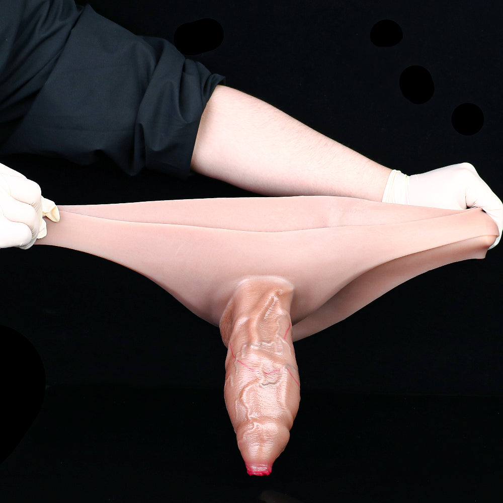 Realistic Fantasy Penis Sleeve Sheath Panties – Full-Enclosure Cock Extender Design