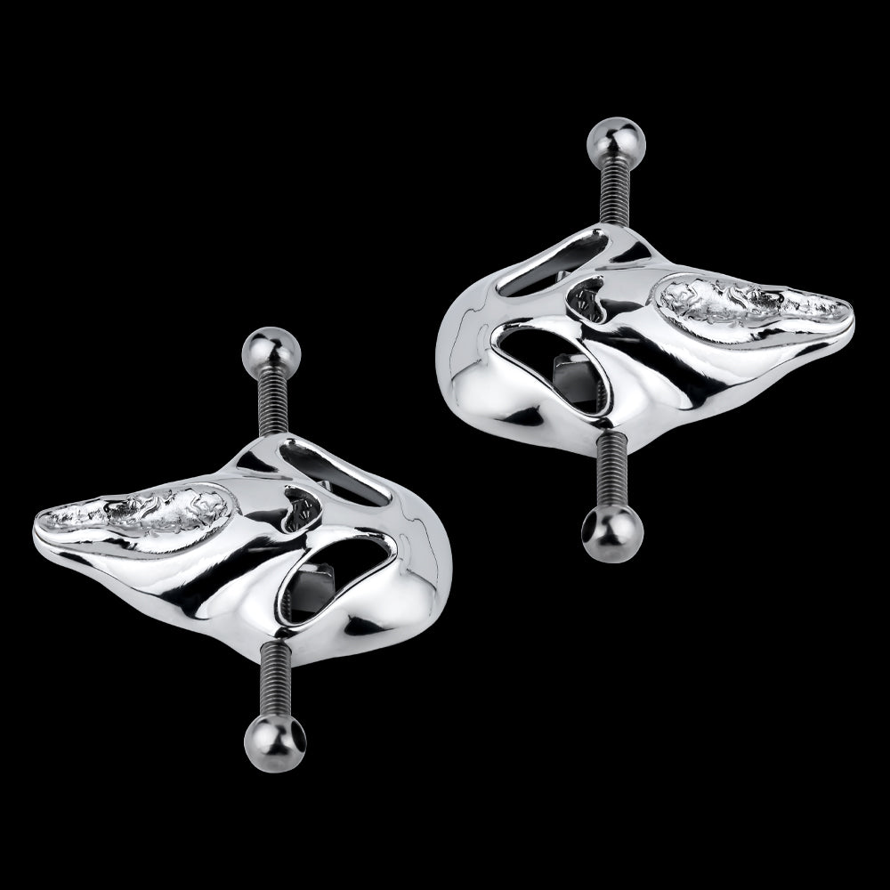 Kit de bondage con pinzas para pezones de calavera: juguetes sexuales eróticos de metal para mujeres