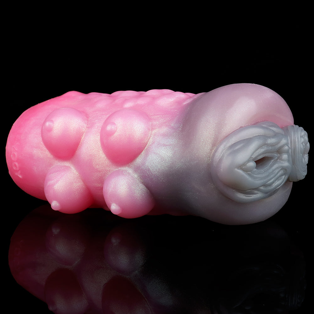 Von Ziegen inspirierte Masturbationstasse aus Silikon mit Taschenmuschi – beispielloses Vagina-Spielzeug für Männer